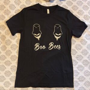 Boo Bees Halloween Unisex T-shirt Black Size M